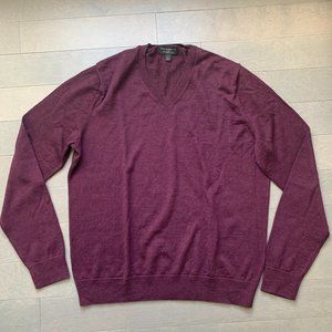 Banana Republic 100% Merino Wool Sweater - Burgundy